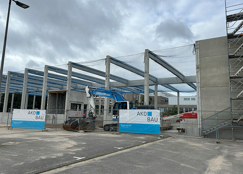 Eine Aufnahme von dem Neubau der BW Bielefelder Werkstätten.